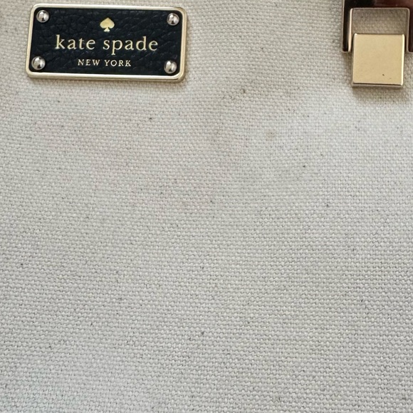 Kate Spade Leather & Cavas Tote - Picture 10 of 12